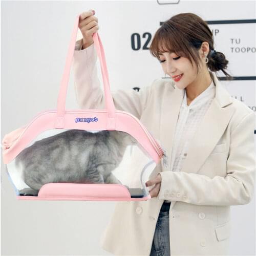 Cat carrier backpack Full transparent cat bag portable space capsule one shoulder crossbar backpack pet cat supplies