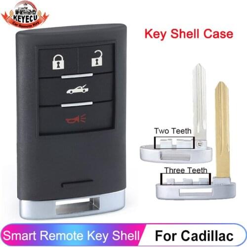 KEYECU for Cadillac XLR for Chevrolet Corvette Remote Key Shell Case Fob M3N5WY7777A