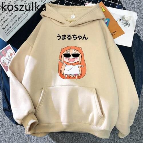 Funny Anime Doma Umaru Hoodies Sweatshirt Plus Size Hoodied Himouto Umaru Chan Hoodie Harajuku Pullovers Kawaii Women Clothes