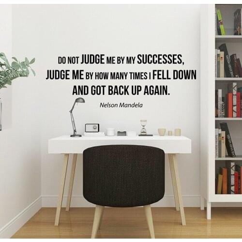 Modern Nelson Mandela Inspirational Quote Wall Sticker Classroom Kids Room Nelson Mandela Motivational Quote Wall Decal Bedroo