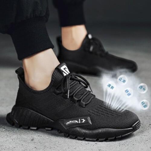 Sport s causal Shoes black casual comfortable Light for informales knitting male breathable men white shoe mens sneakers Mens