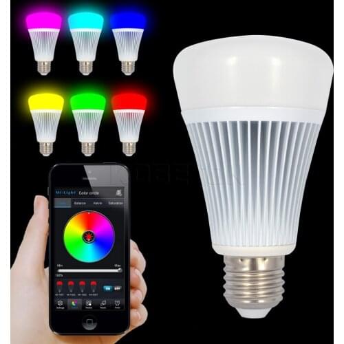 E27 Smart LED Bulb Wireless Bluetooth 4.0 8W RGB Led Bulb 110V 220V Lamp Smart Lighting lamp Color Dimmable For iOS Android