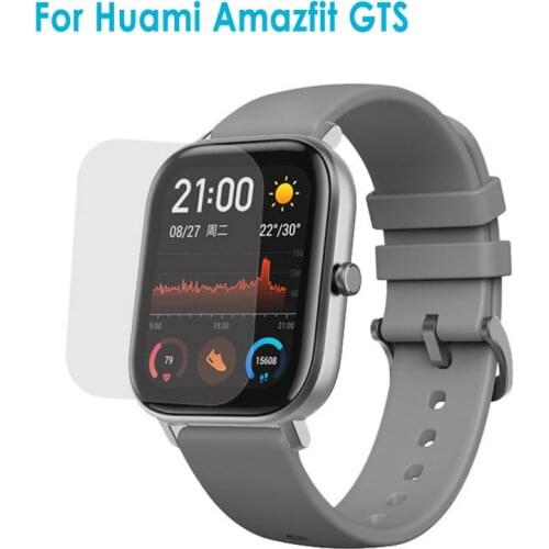 5pcs Full Coverage Screen Protector Film For Huami Amazfit GTS Watch Soft Round Screen Protector Cover Accessories (Not Glass)