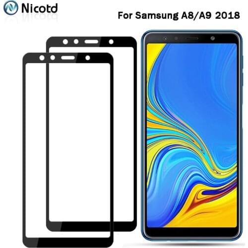 2 Pcs Tempered Glass For Samsung A9 A7 A6 A8 2018 Screen Protector Film For Samsung Galaxy J4 J6 Plus A5 A7 A3 2016 Glass Film