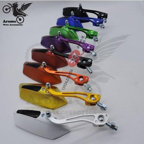 8 colors available motorbike rearview mirror for yamaha honda suzuki motorcycle side mirror Professional modification accessorie