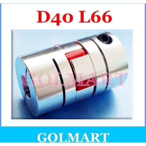 1pcs 8 10 14 17 12.7 15.875 16 18 19 20 22Mm Motor Jaw Shaft Coupler Flexible Spider plum Coupling D40 L65 66