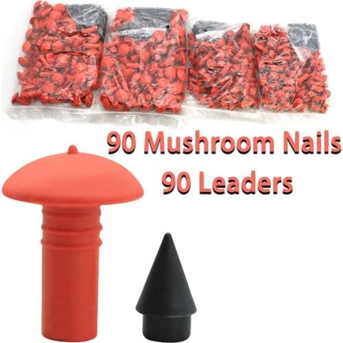 180Pcs Universal Mushroom Shaped Tubeless Tire Repair Insert Sockets Plugs Red Black 7mm 8mm Tire Repair Rubber Bullet for Car