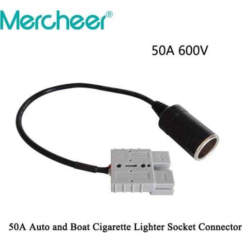 30CM 50A Auto and Boat Cigarette Lighter Plug Socket Connector