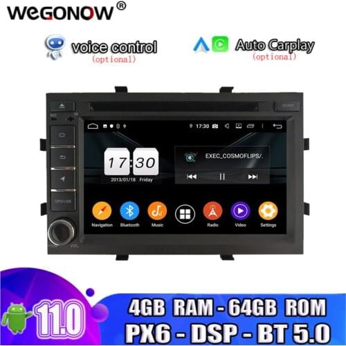 PX6 DSP IPS Android10 64GB ROM 4GB Car DVD Player Wifi BT5.0 RDS RADIO GPS navi map For Chevrolet Cobalt Spin Onix 2012-2017