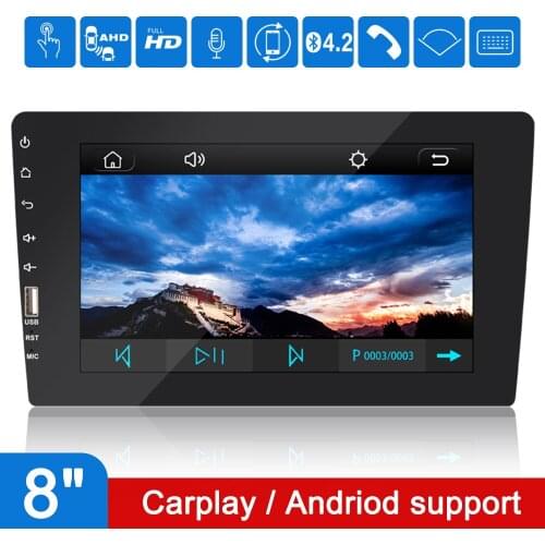 Auto Radio Audio FM Stereo For Carplay Andriod 2 Din 8" Mirror Link IPS Touch Screen Universal Car MP5 Player Auto Accessories