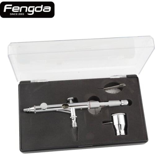 Free shipping FENGDA BD-202 double action airbrush spray gun face body painting tattoo hand tools gravity feed type