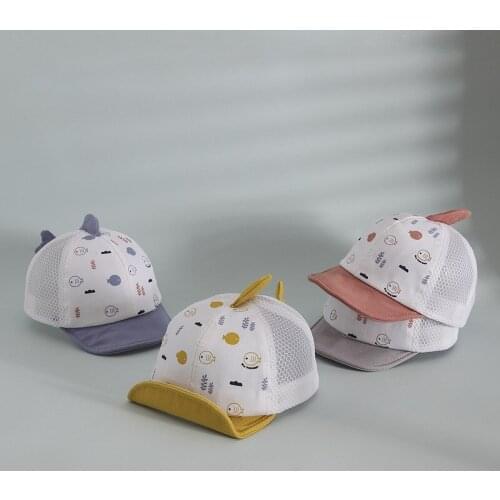 Baby hats summer new style net caps cute fish caps for boys and girls outing sunshade children sun hats