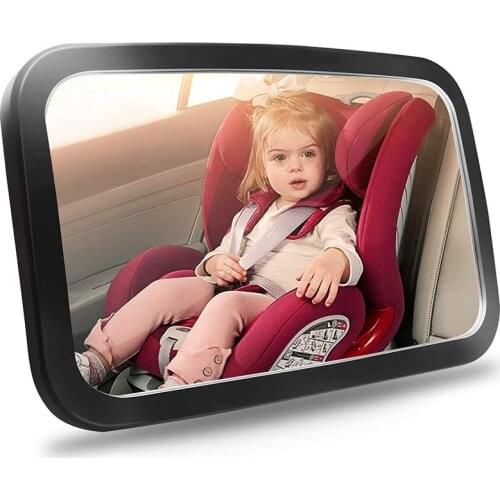 Baby Car Mirror, Safety Car Seat Mirror for Rear Facing Infant with Wide Crystal Clear View, Shatterproof
