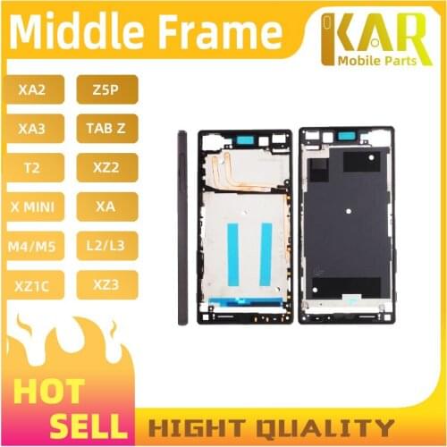 For Sony Xperia Z Z1 MINI Z2 Z3 Z5 PLUS M5 T2 T3 E5 XA XZ XP L1 L2 Middle Frame Bezel Front Chassis Plate Housing