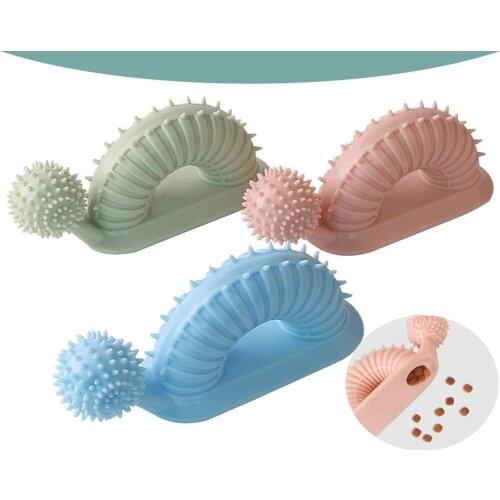 Snails Shape Dog Cleaning Brush Pet Chew Molay Bite Toys Puzzle Cat Puppy Interactive Training Fun Exercise Leakage Food