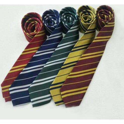 4Pcs Child&Adults Gryffindo/Slytherin Potter Tie College Style Cosplay Costume Harris Necktie Scarf and Gloves Party Supplies