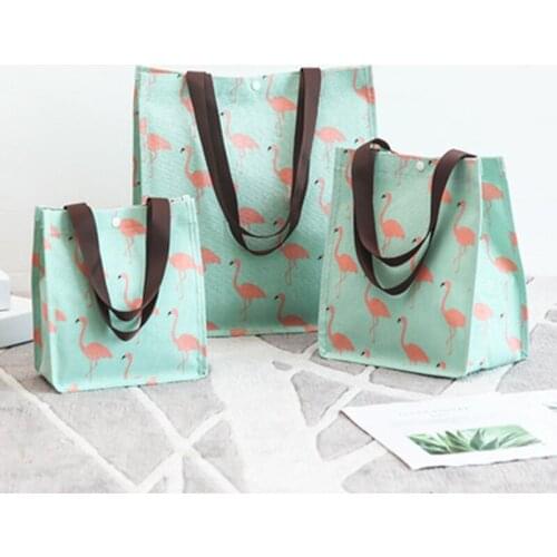 Cotton Bag Simple Hand Washing Bag Japanese Snack Lunch Box Bag Printing Waterproof Shopping Bag