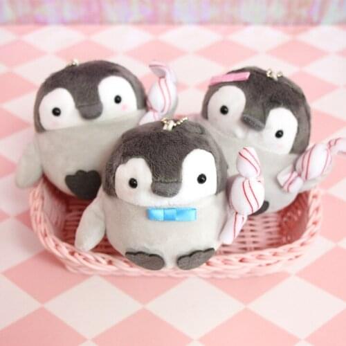IVYYE Energy Penguin Anime Plush Coin Purse Cartoon Soft Change Purses Coins Pouch Money Wallet Card Key Bags Kid Gifts