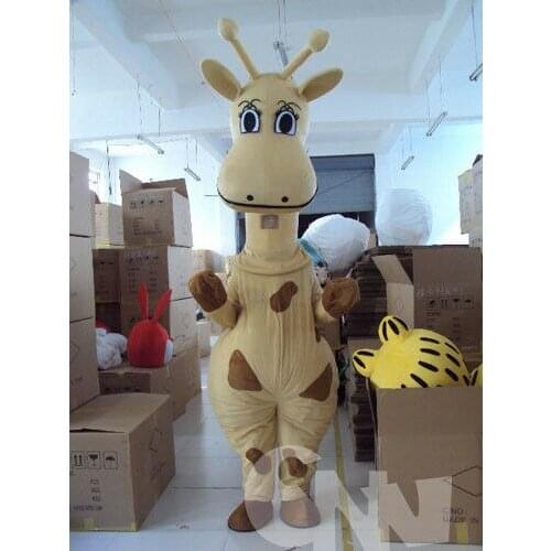 Anime Cosplay Costume Halloween Giraffe Mascot Fursuit Adults Cosplay Suit Party Game Fancy Dress-up Outfits