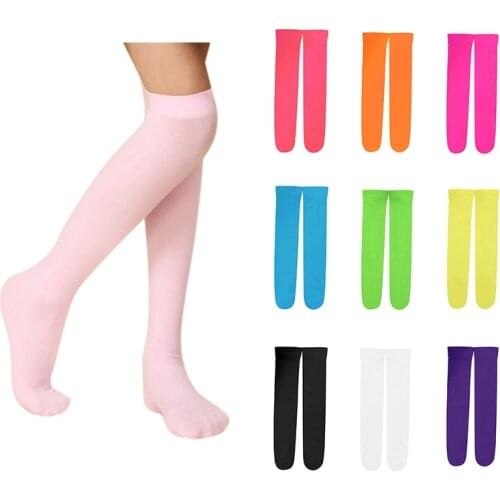 3-12Y Kids Sock Candy Color Baby Knee High Long Socks Girl Children Accessories New 10 Colors Solid Polyester