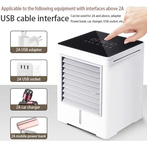3 in 1 Usb 5V Mini Portable Air Conditioner Air Conditioning Humidifier Air Cooler Fan With Water Tank For Home Office Household