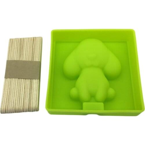 Silicone Ice Cream Mold Animal Shape Popsicle Mould Non-stick Jelly Ice Hockey Machine DIY Summer Food Supplement Tools