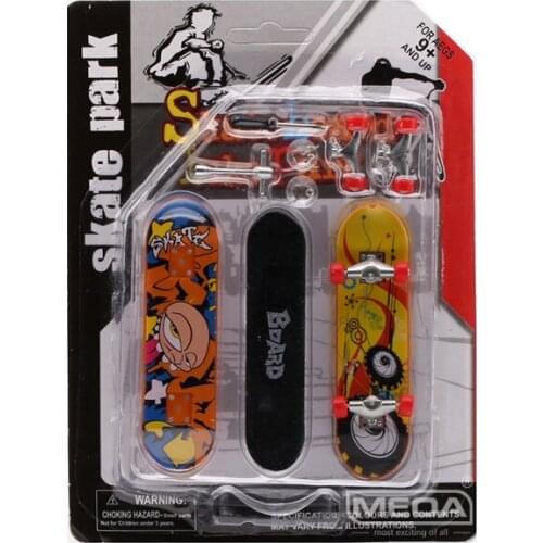 New Type A DIY Finger Skateboard/Parts Mini Park Figure Skate Scene Board Venue Combination Ramp Track Toy Set For Birthday Gift