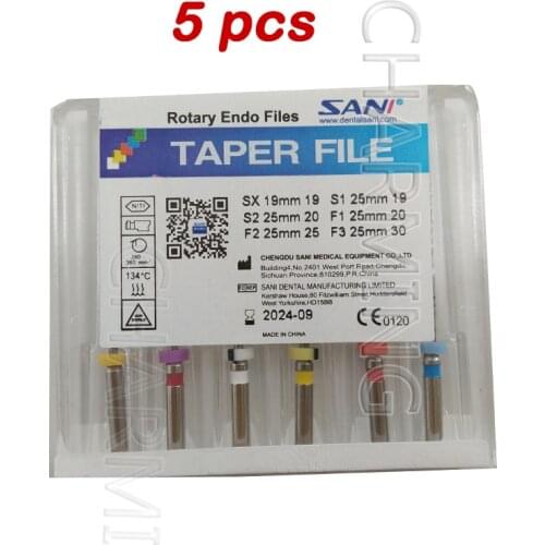 Dental Root Canal Instruments Rotary Endodontic File Sani Endo File Taper File Niti / Super Roots Endo File Engine Use SX-F3