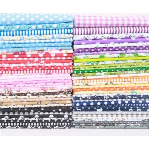 7PCS 50X50CM Cotton Fabric Printed Cloth Sewing Quilting Fabrics for Patchwork Needlework DIY Handmade Accessories