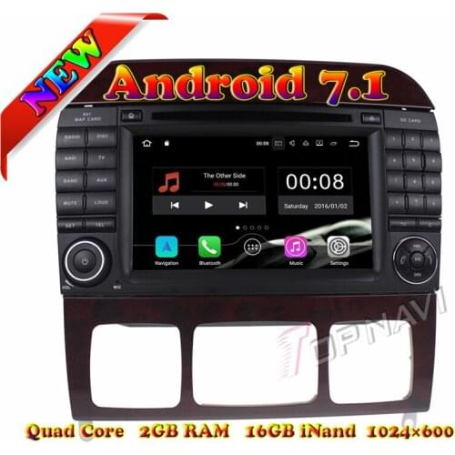 Topnavi Android 7.1 Car DVD Player Radio for Benz S Series R-W251/R280/R300/R320/R350/R500(2006-) Stereo GPS Naviagtion 2G+16GB