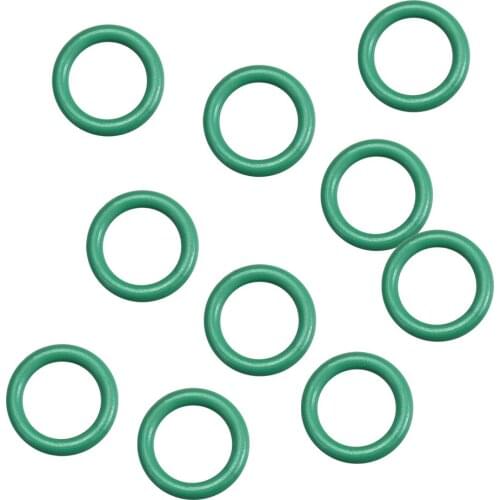 Uxcell 10Pcs Fluorine Rubber O Rings 10.5mm OD, 7.5mm ID 1.5mm Width, Seal Gasket Green Prevent leaks in plumbing hydraulic