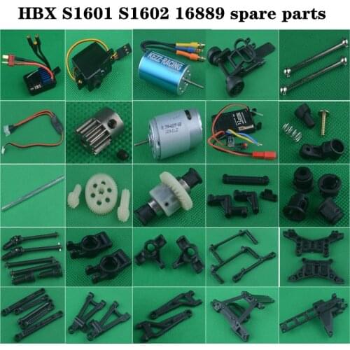 HBX SG1601 SG1602 16889A 16889 RC Car Original Parts motor receiver pull rod Drive shaft Differential gear cup wheel cup arm
