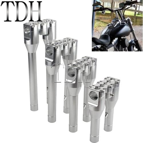 Motorcycle Handlebar Riser Clamp Mount Bolt Kit 1-1/4" For Harley Dyna Sportster XL 883 1200 Forty Eight Rise 6 7 8 9 10 11 12