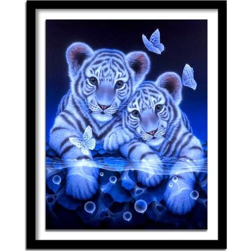 Diamant painting 5d diy diamond painting square Diamond embroidery animals Tiger diamond round diamant painting