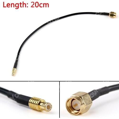 Areyourshop Sale 20cm RG174 Cable MCX Male Plug To SMA Male Straight Crimp Coax Pigtail 8in Jackplu