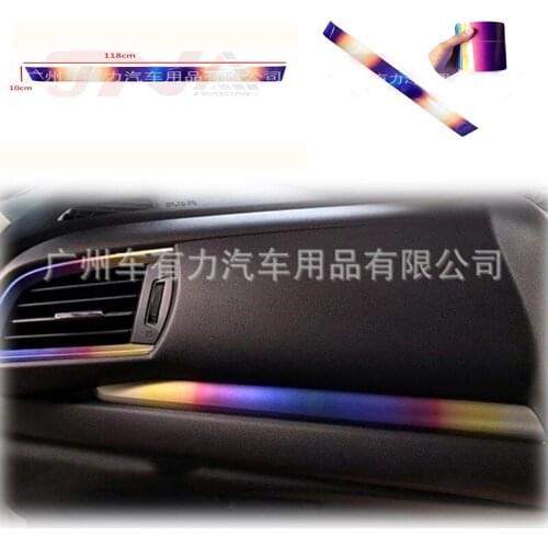 Car Boot Multi-function Blue Burned Burning Spray color Neo Sticker JDM Decorative Stickers For Honda Civic