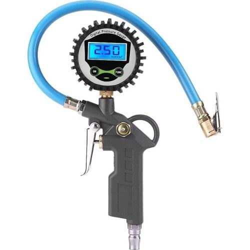 Car Tire Pressure Gauge LCD Sn Digital Display Tire Pressure Test Table Tire Pressure Gauge Inflator Tool 0-220 PSI