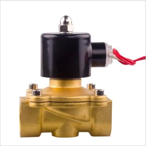 Free shipping 2W 16015 Brass Solenoid Valve Water Valve DN15 G1/2 Automotive Sprinkler Pneumatic Solenoid