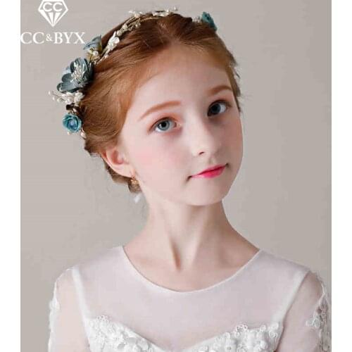 CC Engagement Jewelry Tiaras And Crowns Garland Wedding Hair Accessories For Bride Bridesmaids Girls Flower Shape Romantic su063