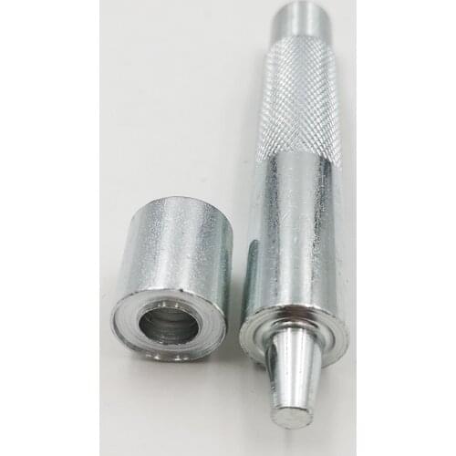 2pcs/set Punching Holes Tools 7 Sizes Hole Punch Rivet Snap Button Setter Die Base Leather Craft Working Tool DIY Tool DIY