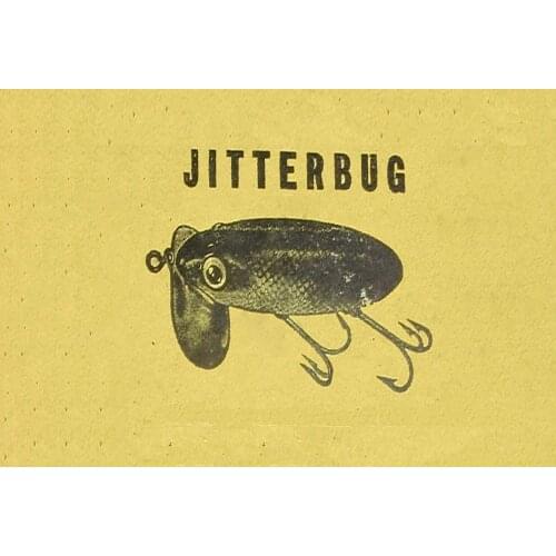 Jitterbug Lure Fishing Bait Shop Fishing Tackle Shop Supermarket tin Lure Fish Fishing Metal Retro Plaque 8x12 inch