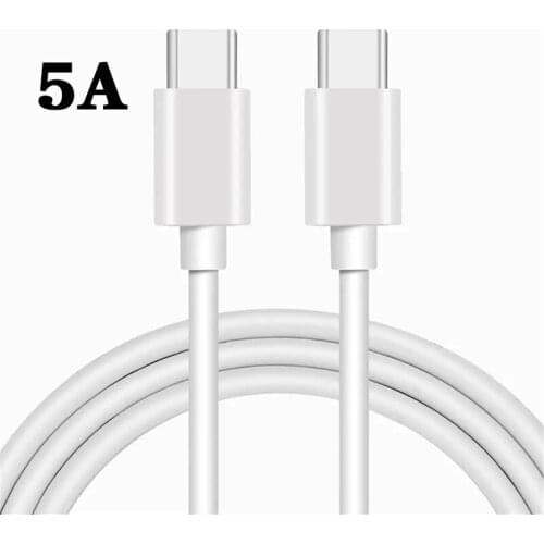Cables Data Sync Cord 5A PD USB C Cable Type C Charger Data Line PD Cable For Xiaomi Redmi Note 8 Pro Huawei On Samsung Type C