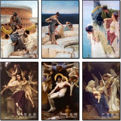 European Oil Painting 5D Diy Diamond Painting Our Lady Angels God Cross Stitch Full Diamond Crystals Embroidery Mosaic Religion