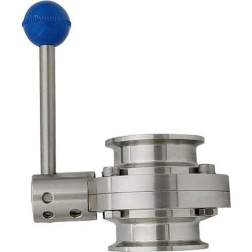 Butterfly Valve 159mm/204mm/219mm/254mm Big Size Tri Clamp Sanitary Stainless Steel 304 Butterfly Valve