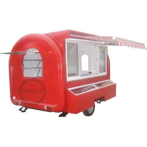Can be customized Food Trailer Mobile Food Cart Food Truck coffee cart hot dog cart for sale