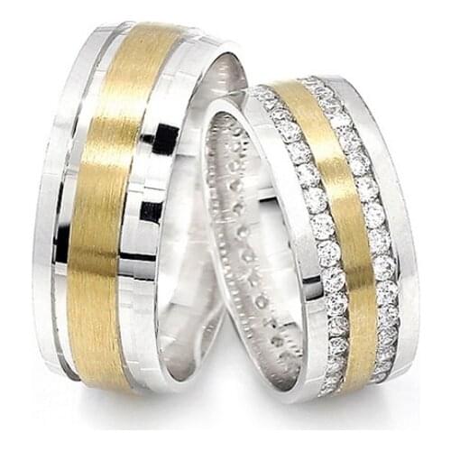 Couple Wedding Ring Sterling Silver 925 Woman And Man Luxury Jewelry Bands Engagement Anniversary Anatolian Civilization Models