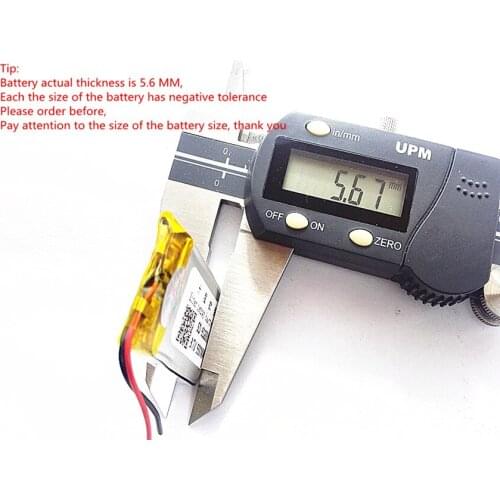 Li-po 10pcs 3.7V,550mAH,[612338] Polymer lithium ion / Li-ion battery for DVR RECORD,MP3,MP4,TOY,GPS,SMART WATCH,SPORT CAMERA