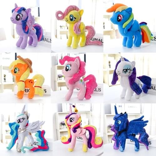Little ponys Unicorn Twilight Sparkle Rainbow Dash Fluttershy Spike stuffed plush doll toy figure dolls anime new
