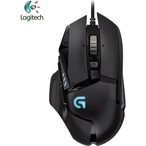 Logitech Mouse G502 HERO Gaming Mouse with HERO Engine 16K DPI LIGHTSYNC RGB Programmable Tunable for All Mouse Gamer