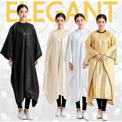 1x Salon Professional Hairdressing Cape Hot Stamping Hair Cutting Wrap Coloring Styling Gown Hairdresser Barber Home Camps Cloth